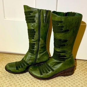 Miz Mooz Orso green mid calf boots